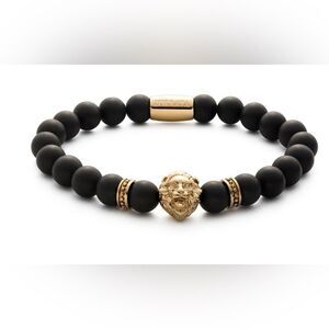 Zorrata Gold Matte Lion bracelet for men